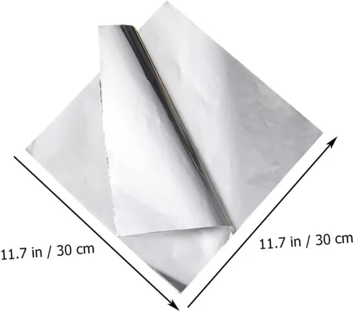 Vista 4 de Papel de freidora de aire de 50 hojas para reemplazar papel de regalo