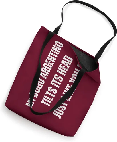 Vista 2 de Dogo Argentino - mi Dogo Argentino inclina la cabeza como tú Tote Bag