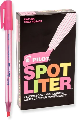 Vista 5 de Pilot Spotliter - Resaltadores fluorescentes, punta de cincel, morado, paquete de 12 (49011)