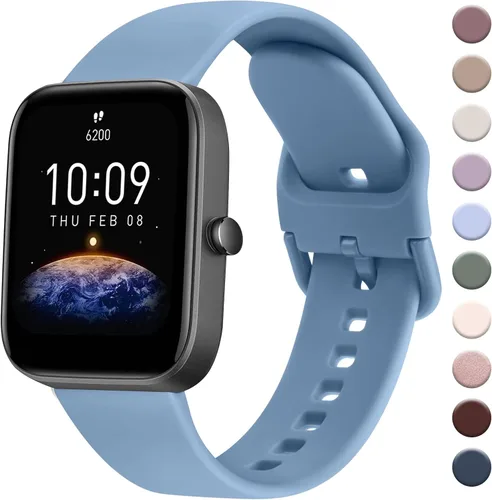 Vista 9 de Banda AK para Amazfit GTS 4 / GTS 4 Mini / GTS 3 / GTS 2 / GTS 2e / GTS 2 mini / GTS / GTR mini, correa deportiva de repuesto suave de 20 mm