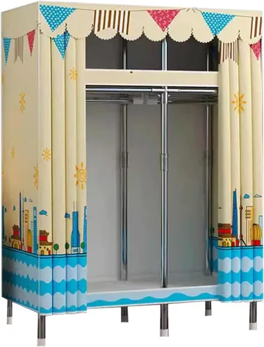 Vista 20 de large closets Portable Wardrobe Closet Thickened Steel Pipe Clothes Closet for Bedroom Hanging Large Closet Lightweight Portable Closet Space-saving