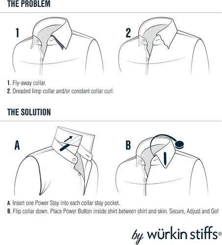 Vista 6 de Power Stays Magnetic Collar Stays by Würkin Stiffs