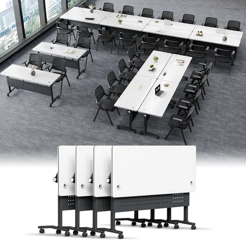 Vista 66 de Mesa de conferencias plegable, mesa de sala de conferencias con ruedas, mesa de conferencias plegable modular, mesas de reuniones de entrenamiento