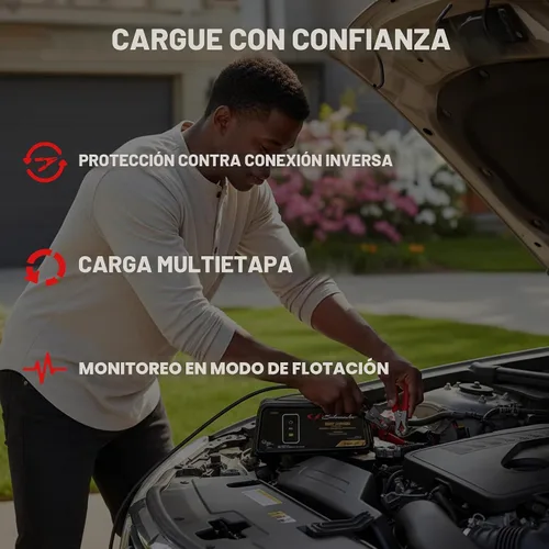 Vista 5 de Cargador y mantenedor de batería de coche Schumacher Electric 6A, 6V/12V - SC1320