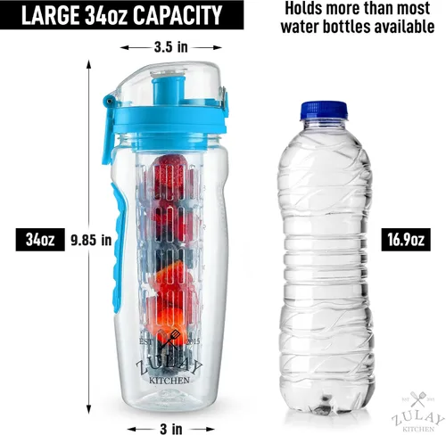 Vista 5 de Botella de agua portátil con infusor de frutas