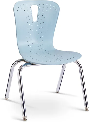 Vista 8 de Jonti-Craft Berries 8244JC1131 - Silla apilable para niños con patas cromadas, 14 pulgadas de altura, color azul costero