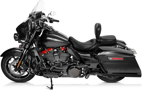 Vista 6 de C.C. RIDER Almohadilla de respaldo para conductor con soporte para Harley Touring CVO Street Glide Road Glide Electra Glide Road King 2009-2023