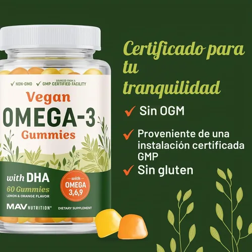 Vista 7 de Omega + DHA gomitas