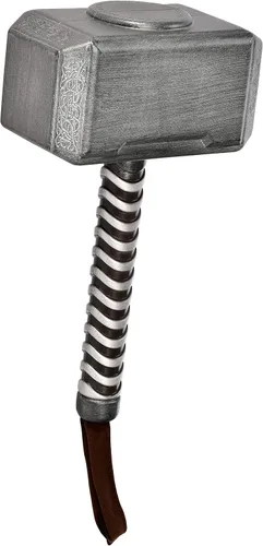 Vista 3 de Marvel: Avengers Endgame Thor Mjolnir Hammer accesorio para disfraz