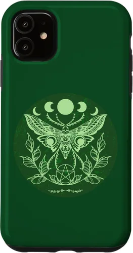 Vista 5 de Funda para iPhone 15 Celtic Wicca Ostara Oculta Moon Moth