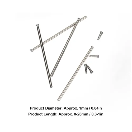 Vista 6 de Herramientas y kits de reparación de acero inoxidable, barras de resorte de reloj de acero inoxidable, banda de reloj de precisión dura, ligera