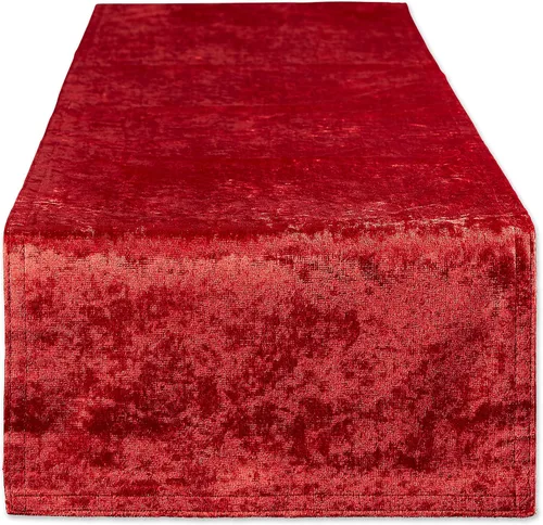 Vista 15 de DII Velvet Collection de mesa, camino de mesa, 14x72 pulgadas, negro