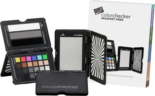 Vista 3 de Calibrite ColorChecker Video Color Target w/White Balance Reference for Video Production, Vectorscope and Waveform Optimized Layout with Skin Tones
