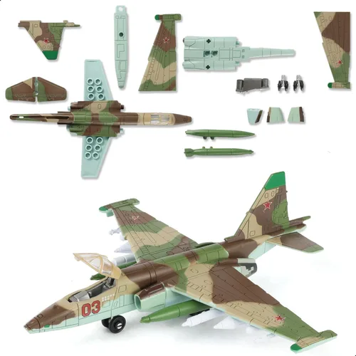 Vista 10 de SEBUNAS 1:72 Escala SU-25 Frogfoot Kit de modelo de montaje rápido de 05.SU-25