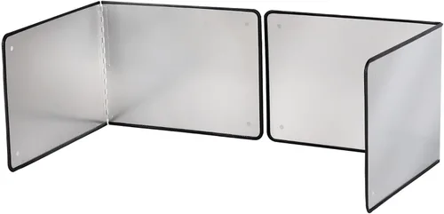 Vista 10 de Grande Protector de 3 Lados contra Salpicaduras para Freír en la Estufa, Protector contra Salpicaduras de Aceite para Cocinar en la Estufa Negro
