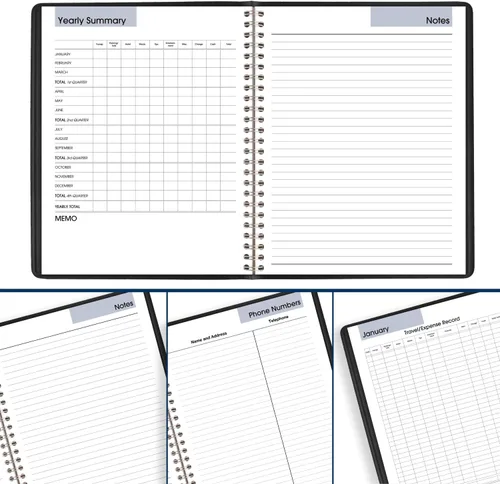 Vista 8 de AT-A-GLANCE Planificador 2025, mensual, 7" x 8-3/4", mediano, DayMinder, negro (G4000025)