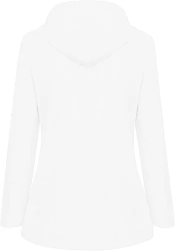 Vista 3 de SNKSDGM Abrigos para mujer impermeable con capucha rompevientos para exteriores gabardina ligera Blanco