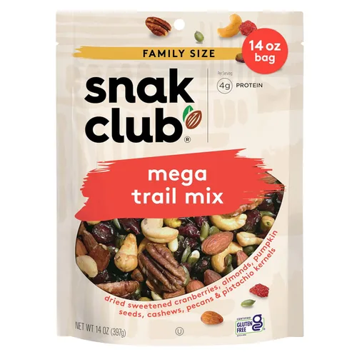Vista 11 de Snak Club Mezcla de bocadillos al estilo cajún con cacahuetes picantes y especiados, cacahuetes con mantequilla y caramelo, maíz tostado, palitos