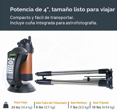 Vista 5 de Telescopio Celestron NexStar SE Parent ASIN con trípode Fully Automated GoTo Mount with SkyAlign, Compact Maksutov Optics, Great for Moon & Planet