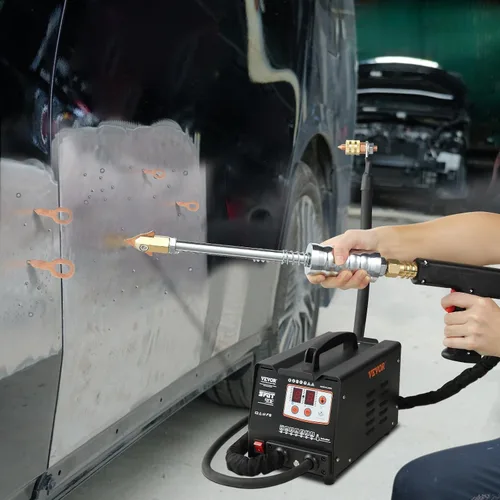 Vista 11 de VEVOR - Extractor de abolladuras para soldador por puntos de 110 V, kit de reparación de abolladuras de 3000 W, 7 modelos de máquina de soldadura