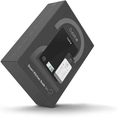 Vista 4 de Cubitt Báscula de cocina inteligente, báscula de alimentos Bluetooth con aplicación, color negro