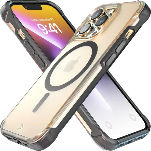 Vista 9 de REBEL Funda transparente para iPhone 13 [Crystal Series Gen-3] compatible con MagSafe, no se amarillea, antiarañazos, protección a prueba de golpes