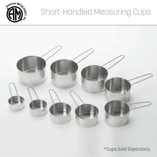 Vista 6 de American METALCRAFT, Inc. 1/4 taza medidora de acero inoxidable, 1/4 taza, plata, MCW14