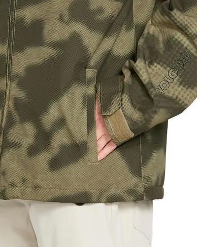Vista 2 de Volcom Chaqueta de snowboard aislante 2836 para hombre Camouflaje