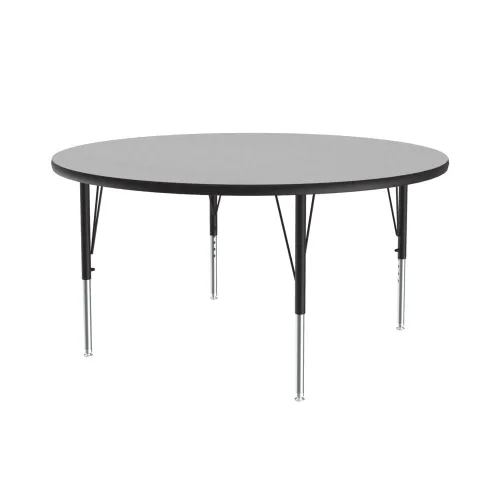 Vista 18 de Correll Mesa de Actividades Rectangular para Aula de 24"x36", Altura Ajustable (19"-29"), Granito Negro Laminado Térmico Fusionado Duradero