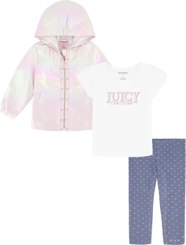 Vista 3 de Juicy Couture Conjunto de chaqueta de 3 piezas para bebé-niños