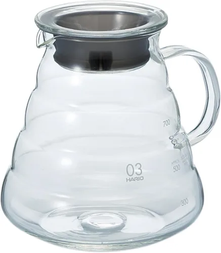Vista 7 de Hario V60 "Clear" Jarra de vidrio para servir, 600 ml
