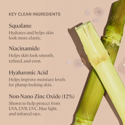 Vista 4 de ILIA - Tinte de piel Super Serum SPF 40 Sin comedogénesis, vegano, ligero para ayudar contra la luz azul, + contaminación mientras hidrata, Balos