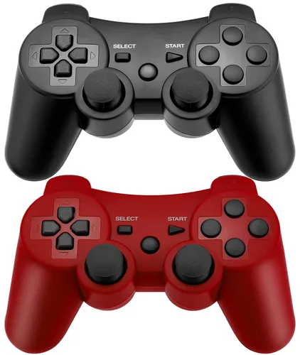 Vista 17 de Ceozon PS3 Controller Wireless 2 Pack Gamepad Compatible for PS3 Remote Joystick with Charging Cables Black and Black