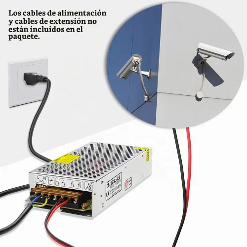 Vista 7 de SHNITPWR DC 24V 5A Fuente de alimentación conmutada 120W AC/DC adaptador