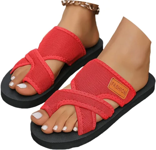Vista 10 de Sandalias ortopédicas para mujer, plataforma elegante, moderna, ortopédica, deslizantes, con cómodo soporte de arco