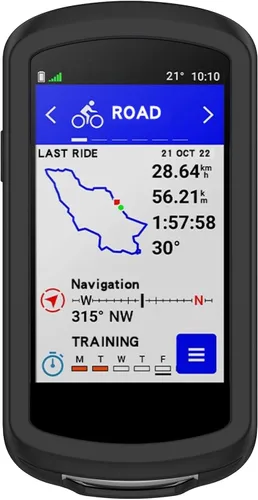 Vista 4 de Funda de silicona compatible con Garmin Edge 1040/1040 Solar GPS Funda de protección completa para bordes a prueba de golpes, antiarañazos, funda