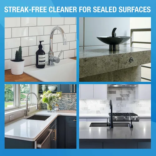 Vista 7 de MiracleWipes Para granito y piedra, limpiar, proteger, piedra pulida, mármol, cuarzo, pizarra, azulejos, superficies laminadas en cocina y baño, 30