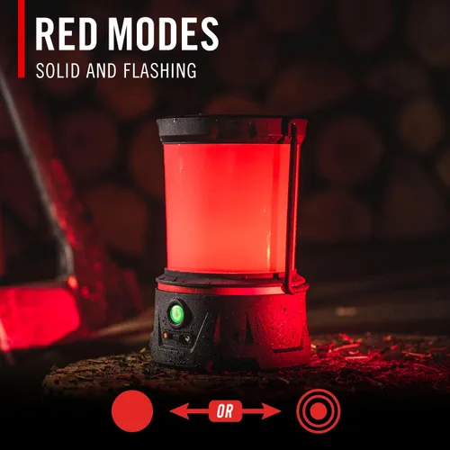 Vista 5 de Coast EAL40R Linterna de camping de emergencia recargable de 2500 lúmenes con modo intermitente rojo, mosquetón, difusor, mango plegable, modo bajo