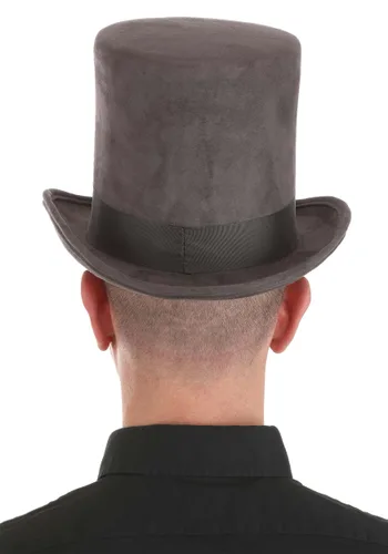 Vista 3 de Sombrero de copa gris para adulto Multicolor