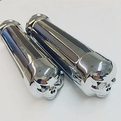 Vista 8 de MT080-25-BK Agarres de manubrio estilo calavera negra de 1 pulgada, compatibles con Harley XL 883 Hugger Sportster Cruiser