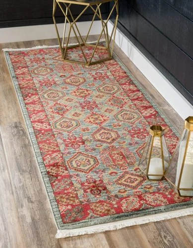 Vista 12 de Unique Loom Sahand Collection - Alfombra de área, Alexander (rectangular, 2 pies 2 pulgadas x 3 pies 1 pulgada, azul claro/marrón claro)