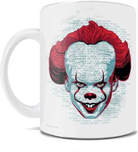 Vista 7 de Trend Setters IT Chapter 2 – Pennywise – IT is Coming – Taza de película de terror para café o té – Perfecto para regalar o coleccionar Ltd Se
