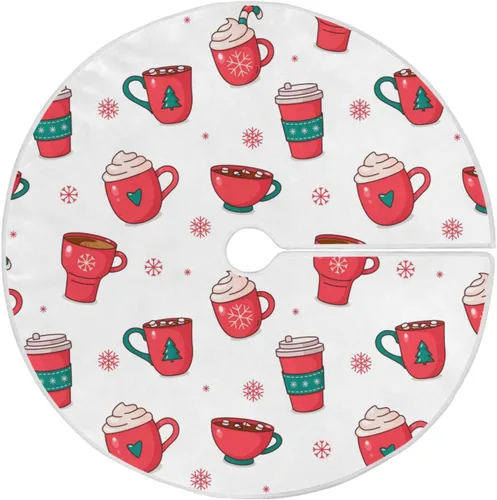 Vista 10 de Falda de Árbol de Navidad Azul y Morada con Copo de Nieve, Alfombra de Árbol de Temporada para Fiestas y Vacaciones, Suministros para Decoración