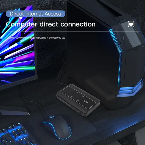 Vista 6 de Bewinner Enrutador WiFi móvil 4G, punto de acceso WiFi móvil de 300 Mbps con ranura para tarjeta SIM, enrutador de viaje portátil compatible con 10