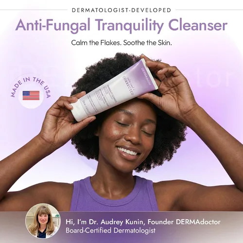 Vista 6 de DERMAdoctor - Limpiador de tranquilidad de zinc piritiona al 2%, máxima fuerza OTC para dermatitis seborreica, caspa y enrojecimiento Cara, cuero