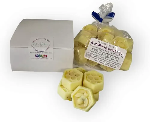 Vista 3 de Honeycomb Honey Bee Baby Shower Favores – Fiesta de Cumpleaños Cabras Leche y Miel Aroma Jabones de Género Revela Fiesta Paquete de 20