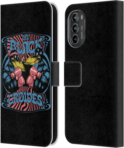 Vista 8 de Head Case Designs Officially Licensed The Black Crowes Artwork Graphics Leather Book Wallet Case Cover Compatible with Motorola Moto G82 5G