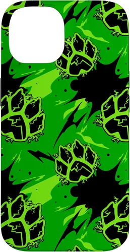 Vista 4 de Miraculous Ladybug - Carcasa para iPhone 17 con patas y salpicaduras de gato negro