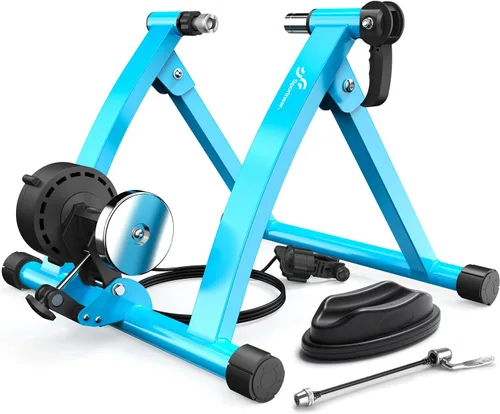 Vista 12 de Sportneer Entrenador de Bicicleta – Soporte magnético estacionario para bicicleta para ruedas de 26-28 pulgadas y 700C – Soporte de entrenador