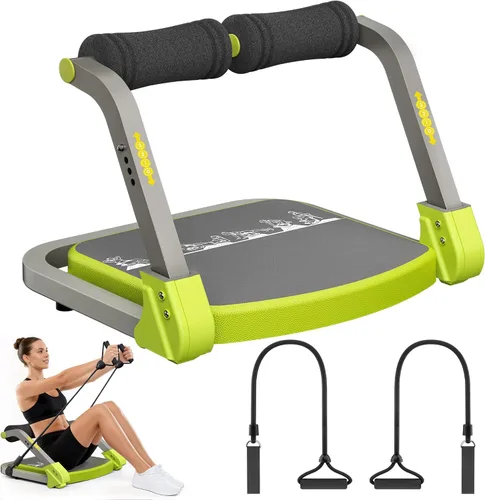 Vista 16 de Abdominal Trainers - Adjustable Ab Trainer Machine, Foldable Abdominal Workout Equipment with Knee Protection - Home Gym Core Strength Trainer for